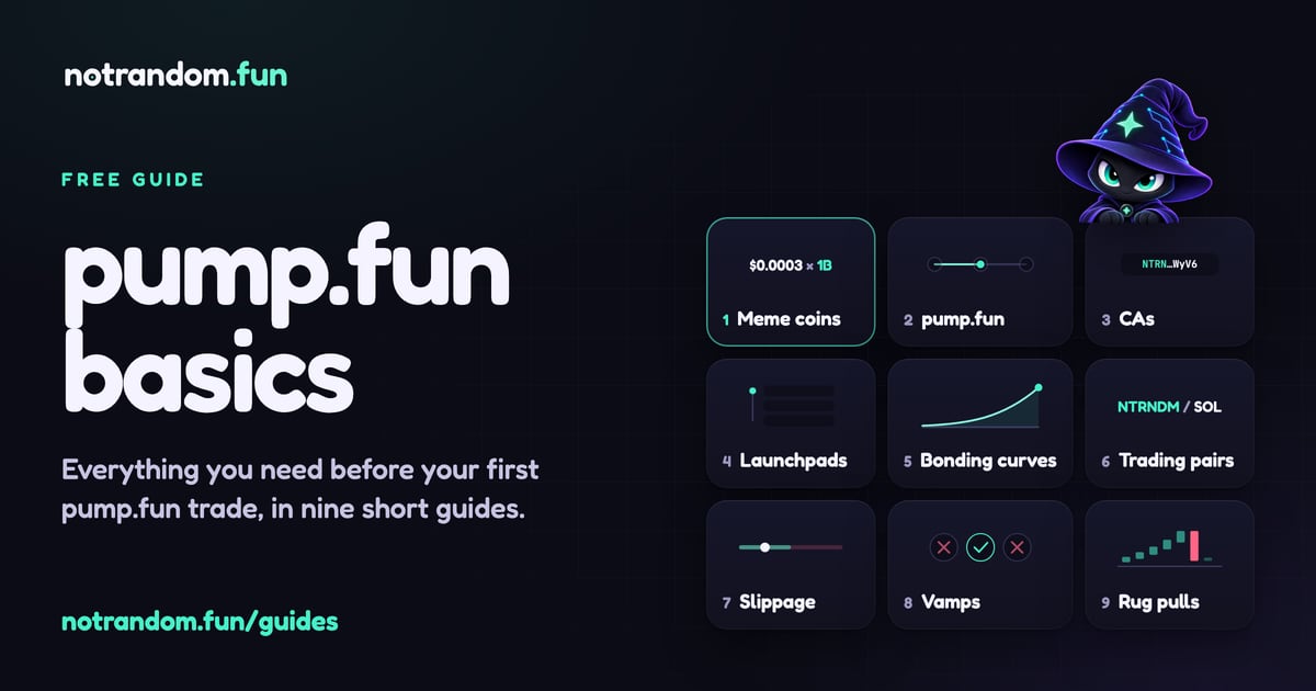 The link preview: pump.fun basics, nine short guides for anyone new to pump.fun.